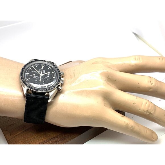Omega Speedmaster Men's Watch 145.022 Swiss Manual 861 Black Dial Nylon Strap - Picture 4 of 16
